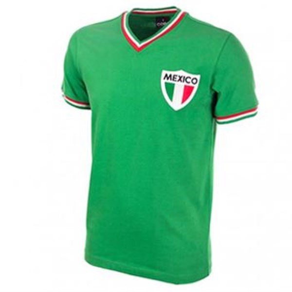 Men's Retro 1970 Mexico Home Soccer Jersey Shirt