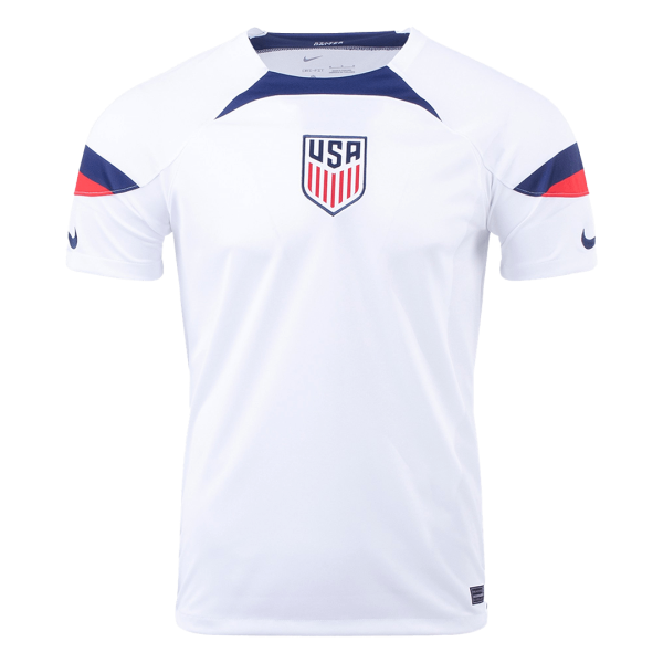 Men's Replica USA Home Soccer Jersey Shirt 2022 Nike - World Cup 2022