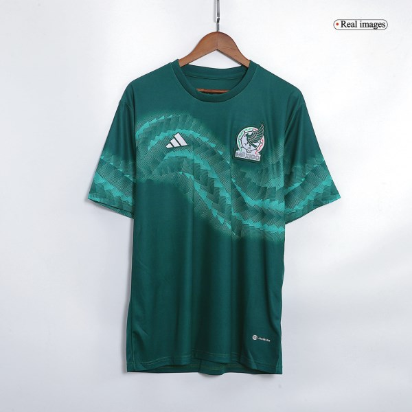 Men's Replica Mexico Pre-Match Training Soccer Jersey Shirt 2022 Adidas