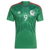 Men's Replica Raúl #9 Mexico Home Soccer Jersey Shirt 2022 Adidas - World Cup 2022