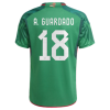 Men's Replica A.GUARDADO #18 Mexico Home Soccer Jersey Shirt 2022 Adidas - World Cup 2022
