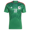 Men's Replica A.GUARDADO #18 Mexico Home Soccer Jersey Shirt 2022 Adidas - World Cup 2022