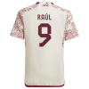 Men's Replica Raúl #9 Mexico Away Soccer Jersey Shirt 2022 Adidas - World Cup 2022