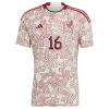 Men's Replica H.HERRERA #16 Mexico Away Soccer Jersey Shirt 2022 Adidas - World Cup 2022