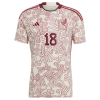 Men's Replica A.GUARDADO #18 Mexico Away Soccer Jersey Shirt 2022 Adidas - World Cup 2022