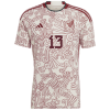 Men's Replica G.OCHOA #13 Mexico Away Soccer Jersey Shirt 2022 Adidas - World Cup 2022