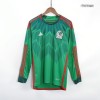 Men's Replica Mexico Home Long Sleeves Soccer Jersey Shirt 2022 Adidas - World Cup 2022