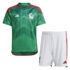 Men's Replica Mexico Home Soccer Jersey Kit (Jersey+Shorts) 2022 Adidas