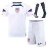 Men's Replica USA Home Soccer Jersey Whole Kit (Jersey+Shorts+Socks) 2022 Nike - World Cup 2022