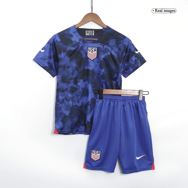 Kids USA Away Soccer Jersey Kit (Jersey+Shorts) 2022 Nike - World Cup 2022