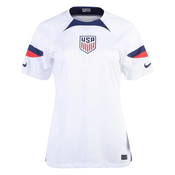 Women's Replica USA Home Soccer Jersey Shirt 2022 Nike - World Cup 2022