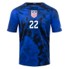 Men's Replica YEDLIN #22 USA Away Soccer Jersey Shirt 2022 Nike - World Cup 2022