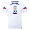 Men's Replica YEDLIN #22 USA Home Soccer Jersey Shirt 2022 Nike - World Cup 2022