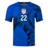 Men's Authentic YEDLIN #22 USA Away Soccer Jersey Shirt 2022 Nike World Cup 2022