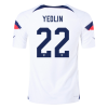 Men's Authentic YEDLIN #22 USA Home Soccer Jersey Shirt 2022 Nike World Cup 2022