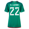 Women's Replica H.LOZANO #22 Mexico Home Soccer Jersey Shirt 2022 Adidas