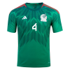 Women's Replica E.ÁLVAREZ #4 Mexico Home Soccer Jersey Shirt 2022 Adidas