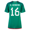 Women's Replica H.HERRERA #16 Mexico Home Soccer Jersey Shirt 2022 Adidas