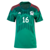 Women's Replica H.HERRERA #16 Mexico Home Soccer Jersey Shirt 2022 Adidas
