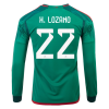 Men's H.LOZANO #22 Mexico Home Soccer Long Sleeves Jersey Shirt 2022 Adidas