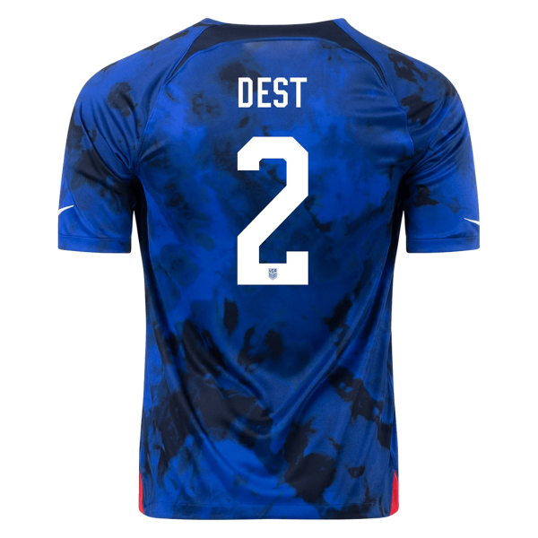 Men's Replica DEST #2 USA Away Soccer Jersey Shirt 2022 Nike - World Cup 2022