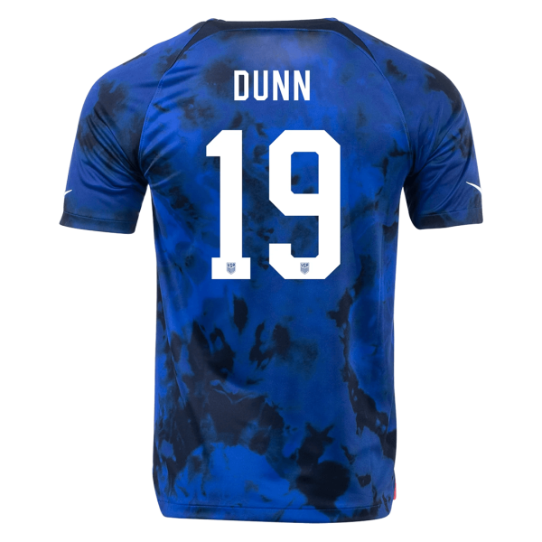 Men's Replica DUNN #19 USA Away Soccer Jersey Shirt 2022 Nike - World Cup 2022