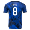 Men's Replica ERTZ #8 USA Away Soccer Jersey Shirt 2022 Nike - World Cup 2022