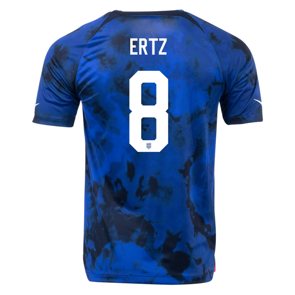 Men's Replica ERTZ #8 USA Away Soccer Jersey Shirt 2022 Nike - World Cup 2022