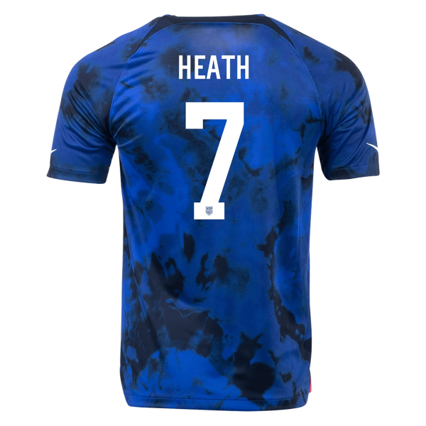 Men's Replica HEATH #7 USA Away Soccer Jersey Shirt 2022 Nike - World Cup 2022
