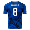 Men's Replica McKENNIE #8 USA Away Soccer Jersey Shirt 2022 Nike - World Cup 2022