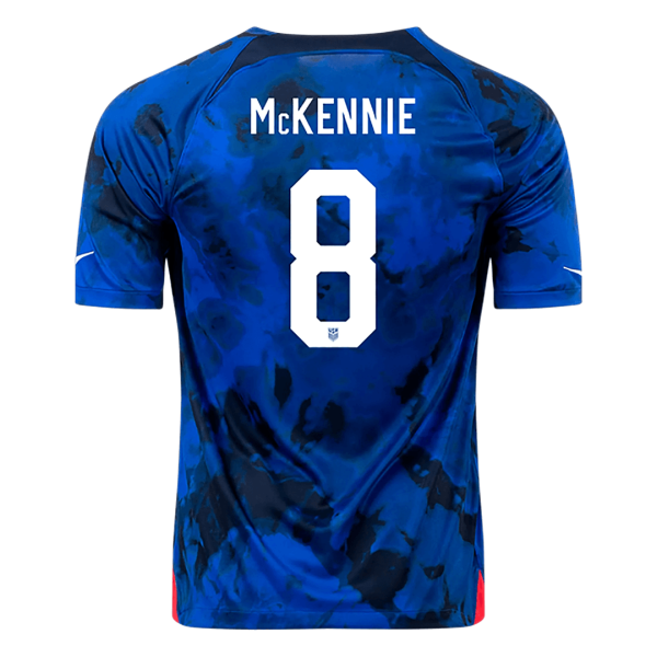 Men's Replica McKENNIE #8 USA Away Soccer Jersey Shirt 2022 Nike - World Cup 2022
