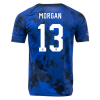 Men's Replica MORGAN #13 USA Away Soccer Jersey Shirt 2022 Nike - World Cup 2022