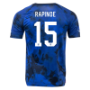 Men's Replica RAPINOE #15 USA Away Soccer Jersey Shirt 2022 Nike - World Cup 2022