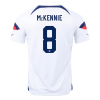 Men's Replica McKENNIE #8 USA Home Soccer Jersey Shirt 2022 Nike - World Cup 2022