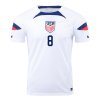 Men's Replica McKENNIE #8 USA Home Soccer Jersey Shirt 2022 Nike - World Cup 2022