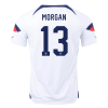 Men's Replica MORGAN #13 USA Home Soccer Jersey Shirt 2022 Nike - World Cup 2022