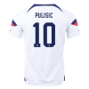 Men's Replica PULISIC #10 USA Home Soccer Jersey Shirt 2022 Nike - World Cup 2022