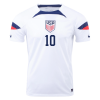 Men's Replica PULISIC #10 USA Home Soccer Jersey Shirt 2022 Nike - World Cup 2022