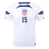 Men's Replica RAPINOE #15 USA Home Soccer Jersey Shirt 2022 Nike - World Cup 2022