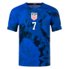 Men's Authentic REYNA #7 USA Away Soccer Jersey Shirt 2022 Nike World Cup 2022
