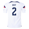 Men's Authentic DEST #2 USA Home Soccer Jersey Shirt 2022 Nike World Cup 2022