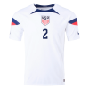 Men's Authentic DEST #2 USA Home Soccer Jersey Shirt 2022 Nike World Cup 2022