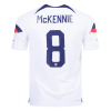 Men's Authentic McKENNIE #8 USA Home Soccer Jersey Shirt 2022 Nike World Cup 2022
