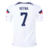 Men's Authentic REYNA #7 USA Home Soccer Jersey Shirt 2022 Nike World Cup 2022