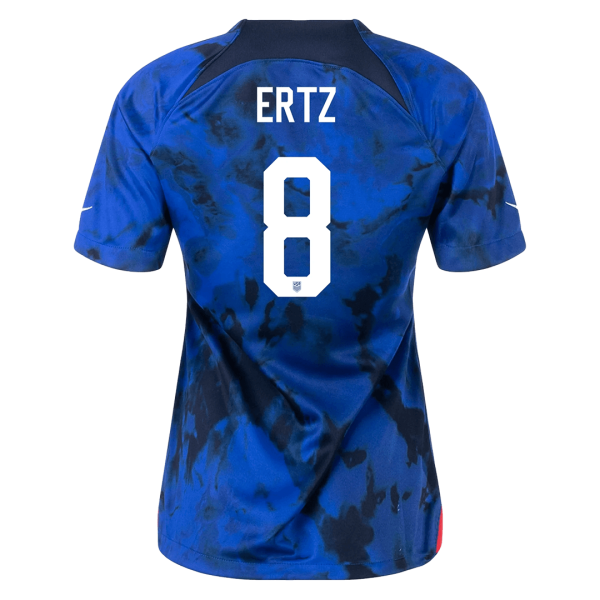 Women's Replica ERTZ #8 USA Away Soccer Jersey Shirt 2022 Nike