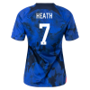 Women's Replica HEATH #7 USA Away Soccer Jersey Shirt 2022 Nike
