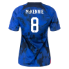 Women's Replica McKENNIE #8 USA Away Soccer Jersey Shirt 2022 Nike