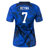 Women's Replica REYNA #7 USA Away Soccer Jersey Shirt 2022 Nike