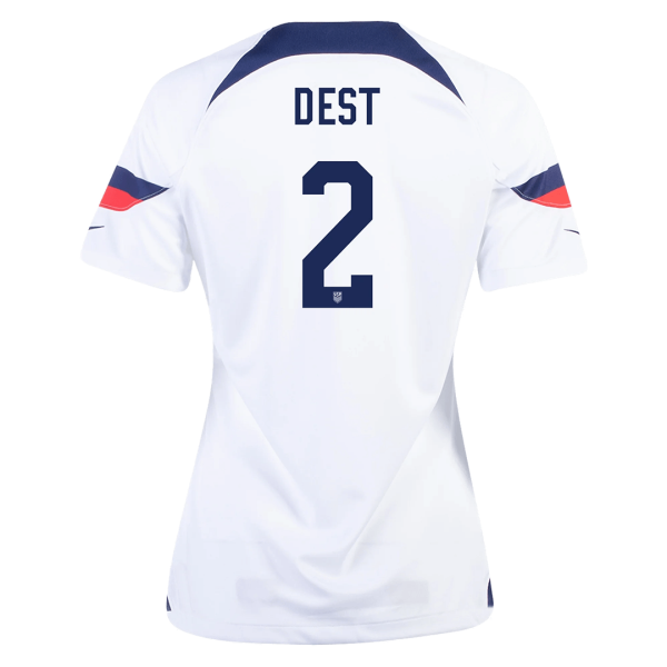 Women's Replica DEST #2 USA Home Soccer Jersey Shirt 2022 Nike