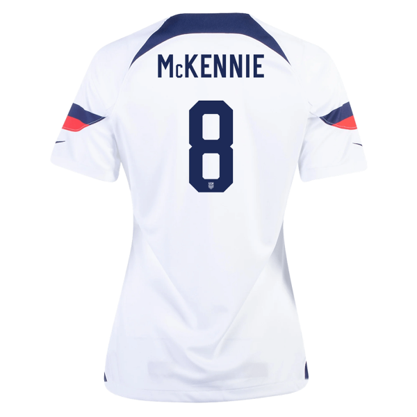 Women's Replica McKENNIE #8 USA Home Soccer Jersey Shirt 2022 Nike